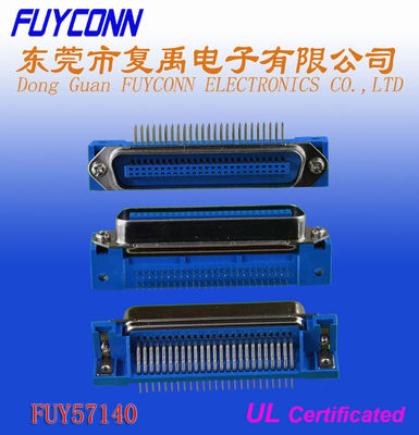 14 24 36 50 fijan la UL certificada el conector de ángulo recto YA MONTADO masculino del PWB de Centronic