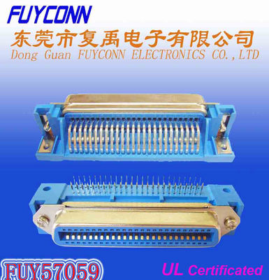 UL certificada conector hembra de ángulo recto del PWB de 50 Pin Centronic