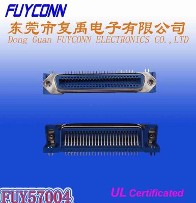 Conector hembra de ángulo recto de 50 Pin del PWB de Centronic con la cerradura del tablero