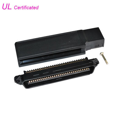 Conector macho plástico negro de los pares IDC de la cubierta 32/conector pin masculino