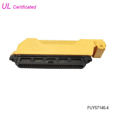 El conector hembra del Pin IDC de Centronics 64 con L forma la cubierta plástica