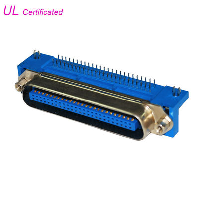 Conector macho de ángulo recto del PWB de 50 Pin Centronic con el tornillo del enchufe y la cerradura del tablero