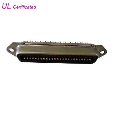 Conector pin de Centronics 50 del receptáculo, conector femenino del PWB del ángulo recto