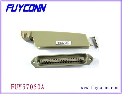 conector plástico de la capilla de 90 grados, soldadura 50 Pin Male Connectors de Centronic del campeón