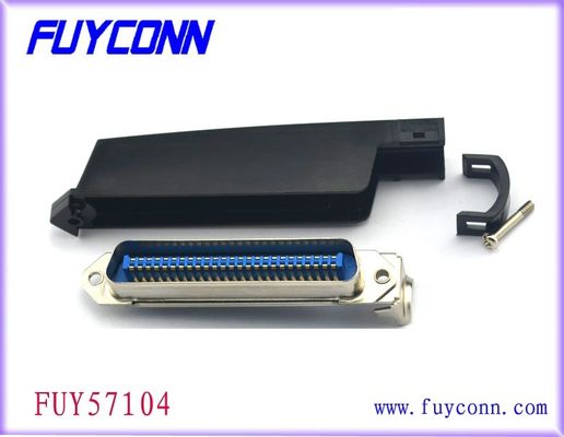 50 el conector masculino de Centronic de la soldadura de la línea central del Pin 2.16m m invirtió el tipo con la capilla plástica
