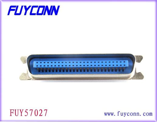 tipo masculino contacto 14 de la soldadura del conector de cable plano de la línea central de 2.16m m 24 36 50pin