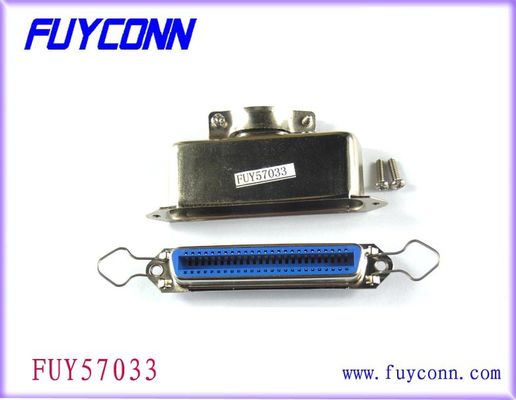 14 24 36 tipo echada del receptáculo de la soldadura del Pin de 50 soldaduras de la hembra 2.16m m del conector de Centronix
