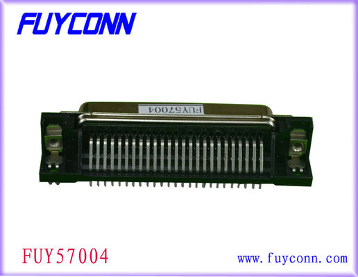 Conector hembra de ángulo recto del PWB de 14 Pin Centronic Ribbon con la cerradura del tablero del PWB