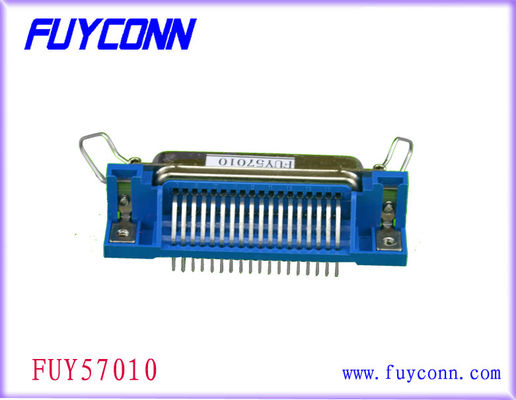 UL certificada conector hembra de ángulo recto del PWB del Pin de Centronic 50