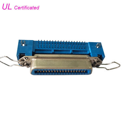 El conector femenino de ángulo recto del PWB Centronic de 14 Pin con la cerradura del boad y la fianza acortan