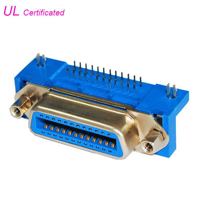 Conector centronics del Pin de PBT 36 con el conector hembra del ángel de la derecha del PWB