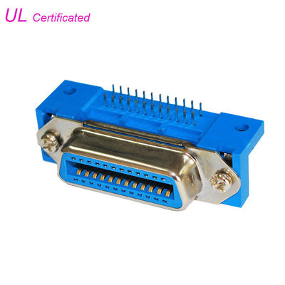 Conector pin femenino del PWB Centronics 36 del receptáculo con el bronce de fósforo