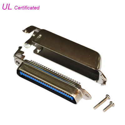 Tipo duro Centronic de la soldadura de 50 Pin del lado del conector masculino de la entrada con la cubierta de Matel
