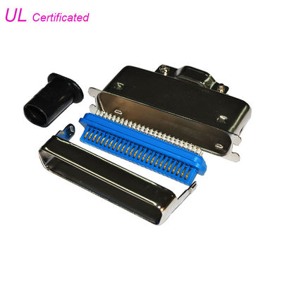 14 24 36 50 Doctores en Medicina tipo soldadura masculina Pin Connector de Pin Centronic con la salida recta del cable