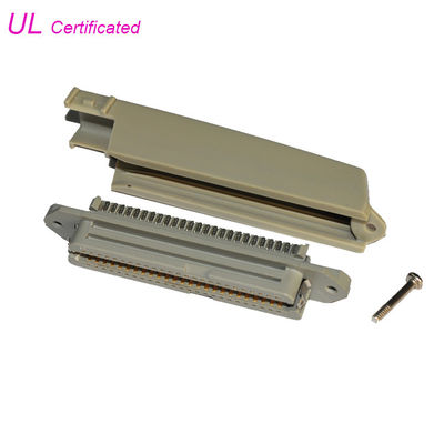 TYCO conector femenino de la soldadura de Centronic de 25 pares con la cubierta plástica del 90° certificó la UL