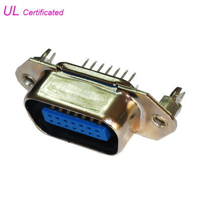 la INMERSIÓN del conector del PWB de 14 Pin Straight Angle Male mecanografía el conector 50pin 36pin 24pin de Centronic
