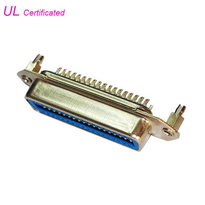conector de Centronics del perno del campeón 24 de los 0.085in, conector hembra 50pin 36pin 14pin de la soldadura