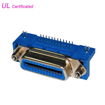 57 conector femenino del PWB de la serie DDK 24 Pin Champ Centronic Right Angle del NC con los tornillos grandes