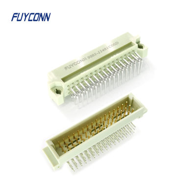 3 tipo masculino conector de ángulo recto del conector 16P 32P 48P de Eurocard de las filas del PWB DIN41612