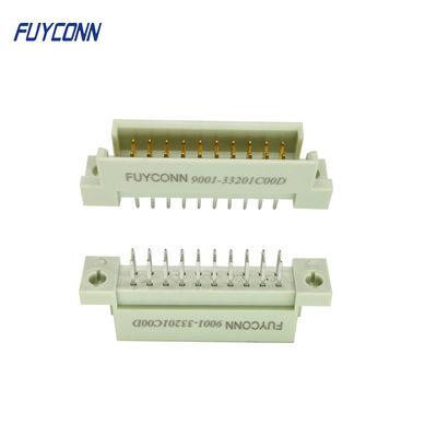 El conector 5 de 220 Eurocard el varón recto 2*10P 2 del PWB de 10 Pin rema el conector euro 20pin DIN41612