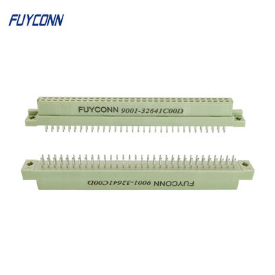 Conector recto 2row 16 del PWB Eurocard 32 48 64 conector de Pin Female 2*32pin 64P DIN41612
