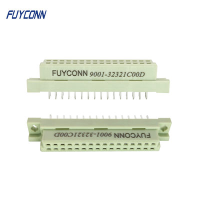 Conector 8 de Eurocard de 2 filas 16 32 conector femenino recto del estruendo 41612 del PWB 2x16P 32pin del Pin