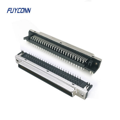 Conector de ángulo recto del PWB 20pin 36pin 68pin 100pin SCSI del conector hembra de SCSI