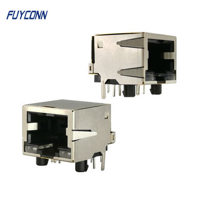 1 conector modular femenino portuario RJ45 del PWB de 1x8P 8 Pin Right Angle