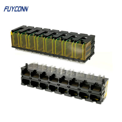 El PWB 2x8 vira 16*10P 160 el conector del Pin hacia el lado de babor RJ45 con el terminal de ángulo recto