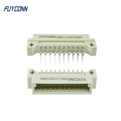 20Pin conector de ángulo recto de Eurocard del varón del PWB de las filas 2x10P 220 del conector 2 del estruendo 41612