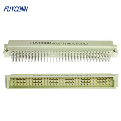96pin las filas del conector 3 del estruendo 41612 tapan el conector de ángulo recto de Eurocard del varón del PWB 96P