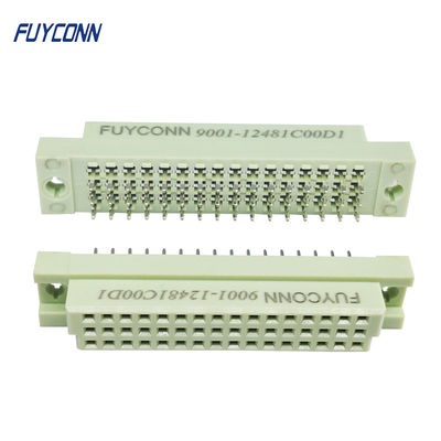3 echada recta femenina vertical del conector 2.54m m del PWB Eurocard del conector del estruendo 41612 del Pin de las filas 48