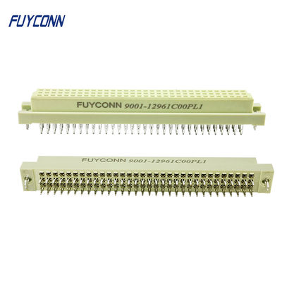 3 conector euro de Solderless del conector de las filas 3*32 96 Pin Female DIN41612 con la cerradura del tablero