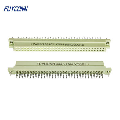 2 conector femenino de Solderless Eurocard del conector del estruendo 41612 de Pin Euro de la prensa de las filas 64P