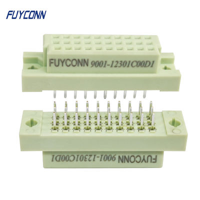 Conector europeo vertical del zócalo de las filas 30P de la hembra DIN41612 3 del PWB