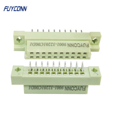2 conector recto femenino del PWB DIN41612 2x10P de las filas Eurocard