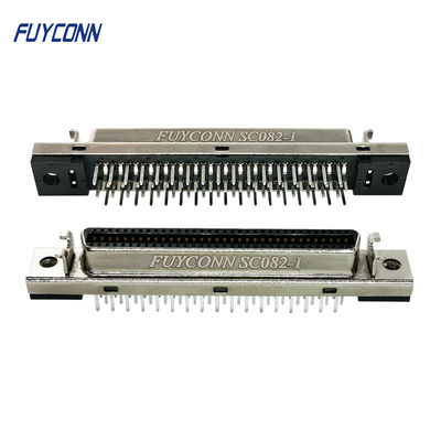 68 conector femenino recto de la echada MDR del PWB 1.27m m del conector del Pin SCSI
