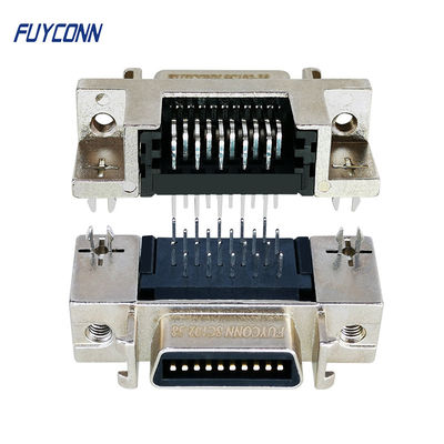 Conector femenino del zócalo del conector de 20 Pin SCSI con la aleación Shell del cinc