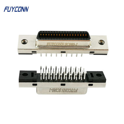 tipo femenino del PWB 36 del conector de 1.27m m del conector vertical del Pin MDR SCSI