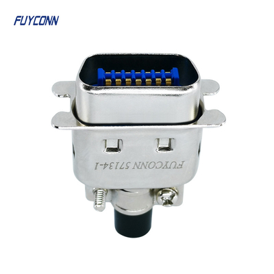 Conector de cinta masculino del Pin DDK de Centronics 14 del conector de DDK 57-30140 con la capilla del metal