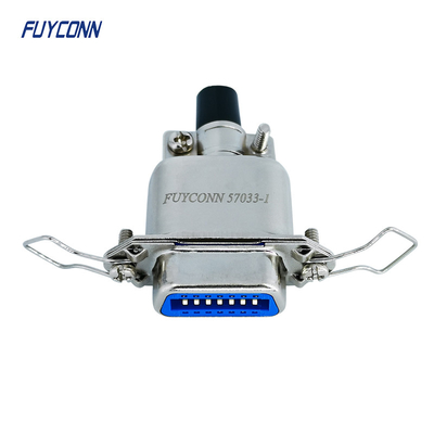 57-60140 taza femenina Centronics 14 Pin Connector de la soldadura de la entrada DDK del cable del top del conector