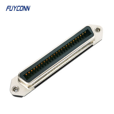 Prensa Pin Contact del PWB 64 50 Pin Solderless Centronics Connector With