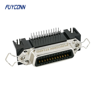 Tipo femenino de ángulo recto del PWB de DDK 24 Pin Centronic Connector