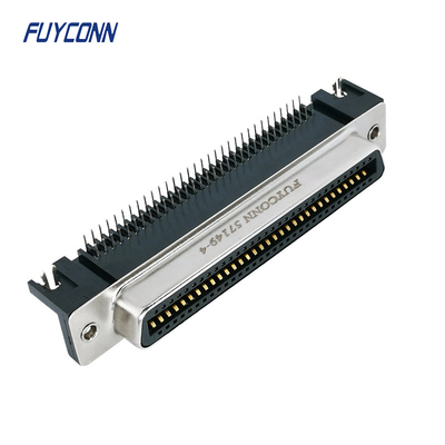 PWB de ángulo recto DDK femenino Amphenol Centronics 64 Pin Connector