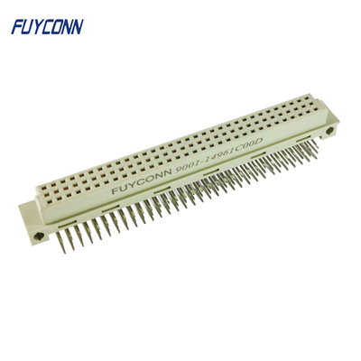Conector de ángulo recto del PWB del estruendo 41612 femeninos de las filas 96Pin del conector 3 de Eurocard