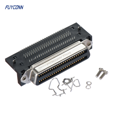 Conector centronics de ángulo recto del PWB de Amphenol 100 Pin Female