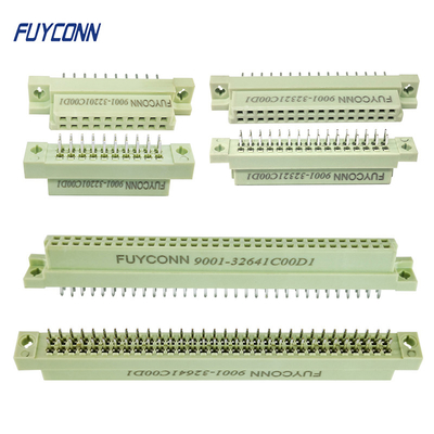 Tipo fácil del estruendo 41612 del conector 2 de las filas del conector recto femenino del PWB Eurocard