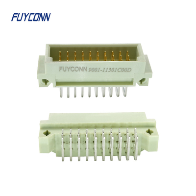 Estruendo 41612 varón del conector de Eurocard de 3 filas PWB YA MONTADO de la cerradura del tablero de 90 grados