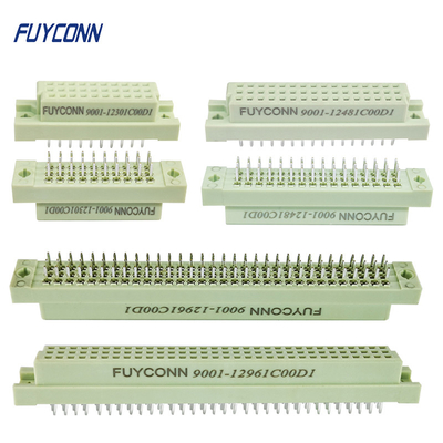 Tipo fácil de Eurocard del conector 3 de las filas del conector vertical femenino recto DIN41612 del PWB